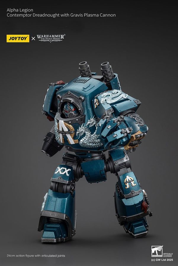 Фігурка з гри Warhammer 40k, Легіон Альфа Дредноут "Контемптор", JOYTOY, рухома, 24 см (WHR 0207)