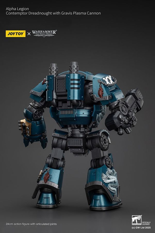 Фігурка з гри Warhammer 40k, Легіон Альфа Дредноут "Контемптор", JOYTOY, рухома, 24 см (WHR 0207)