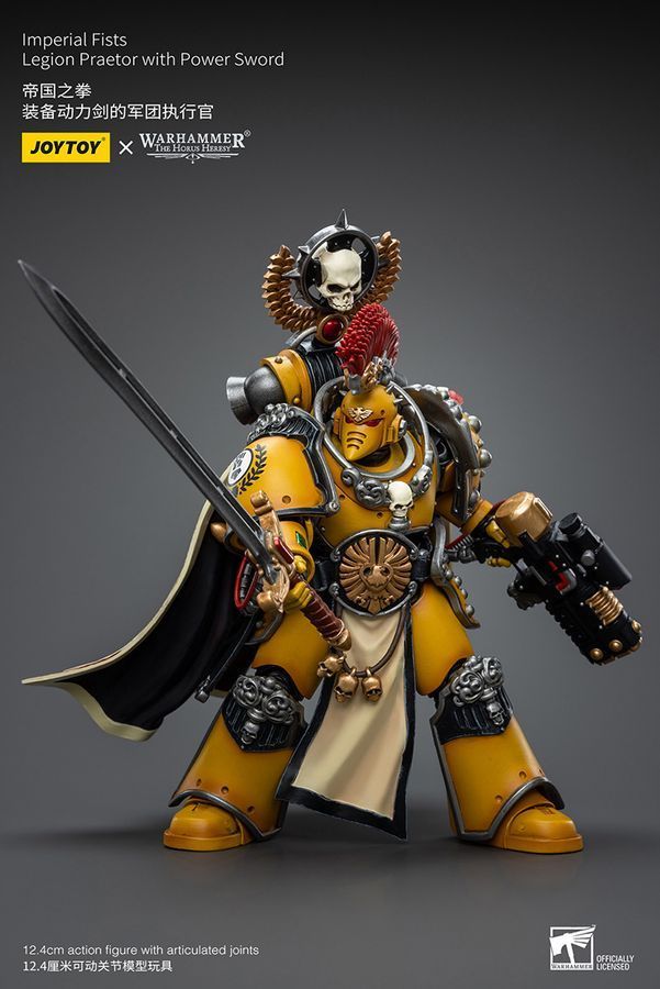 Фигурка из игры Warhammer 40k, Претор Легиона Имперских Кулаков с силовым мечом, JOYTOY, подвижная, 12,4 см (WHR 0141)