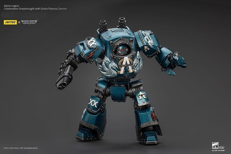 Фігурка з гри Warhammer 40k, Легіон Альфа Дредноут "Контемптор", JOYTOY, рухома, 24 см (WHR 0207)