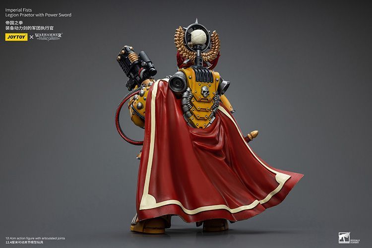 Фигурка из игры Warhammer 40k, Претор Легиона Имперских Кулаков с силовым мечом, JOYTOY, подвижная, 12,4 см (WHR 0141)