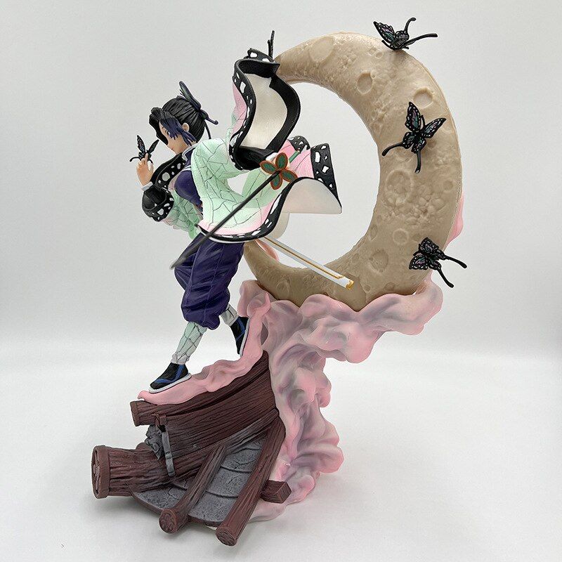 Аниме фигурка с подсветкой Клинок рассекающий демонов Demon Slayer Kocho Kanae Канаэ Кочо, 28 см (BDD 0036)