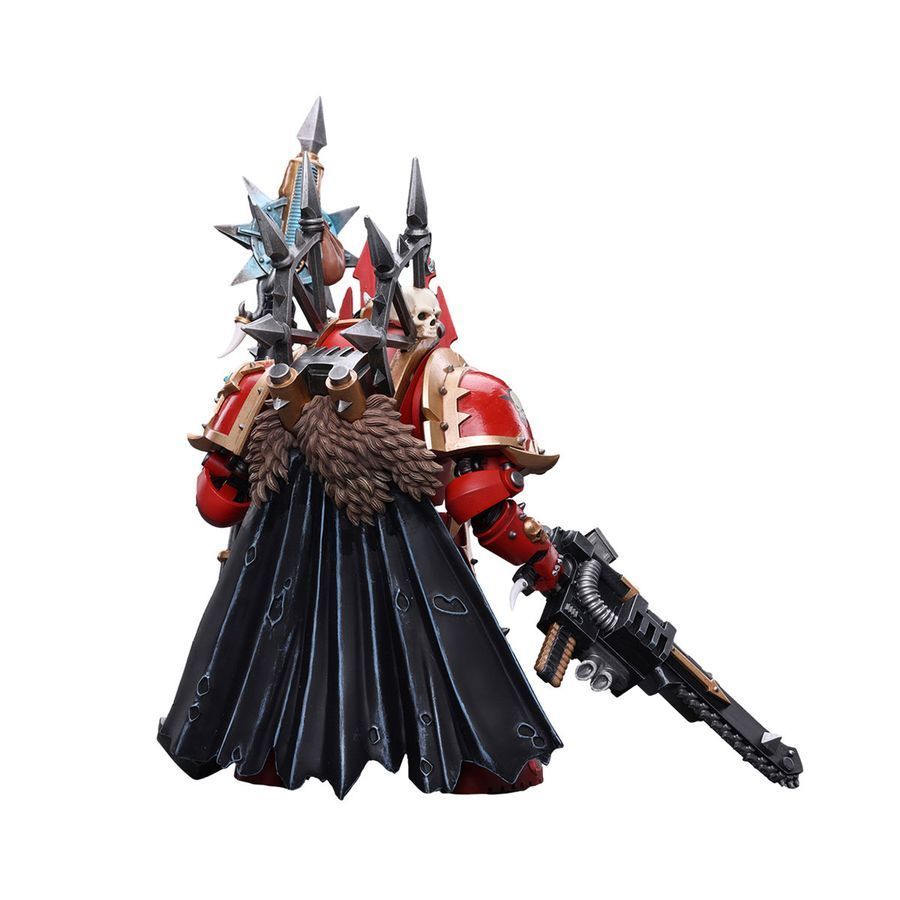 Фигурка из игры Warhammer 40k, Космодесантники Хаоса Багровая Резня Лорд-Чародей в терминаторских доспехах, JOYTOY, подвижная, 13,4 см (WHR 0061)