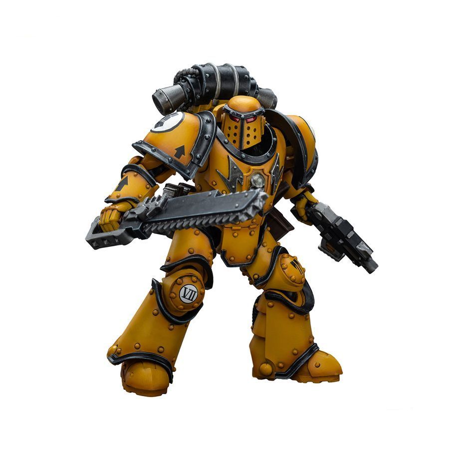 Фигурка из игры Warhammer 40k, Имперские Кулаки, Разоритель Легиона с цепным мечом, JOYTOY, подвижная, 12,5 см (WHR 0013)