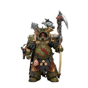 Фигурка Warhammer 40k, Гвардия Смерти, Чемпион терминаторов Савана Смерти "Ver. 2" с Косой Manreaper, JOYTOY, подвижная, 14 см (WHR 0244)