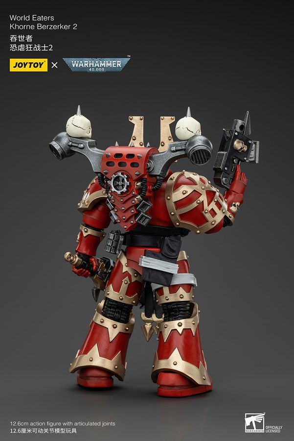 Фігурка з гри Warhammer 40k, Берсерк Пожирачі Світів Кхорн, JOYTOY, рухлива, 12,6 см (WHR 0150)