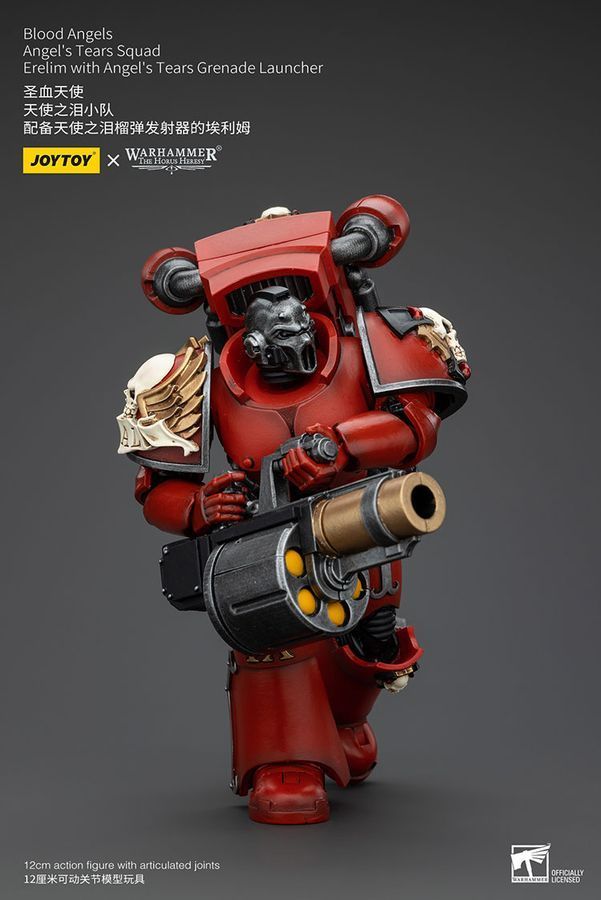 Фігурка з гри Warhammer 40k, Криваві Ангели Загін Сліз Ангела Ерелім з генамером сльози Янгола, JOYTOY, рухлива, 12 см (WHR 0111)
