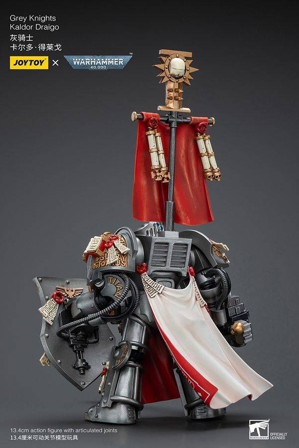 Фигурка из игры Warhammer 40k, Серые Рыцари Калдор Драйго, JOYTOY, подвижная, 13,4 см (WHR 0064)