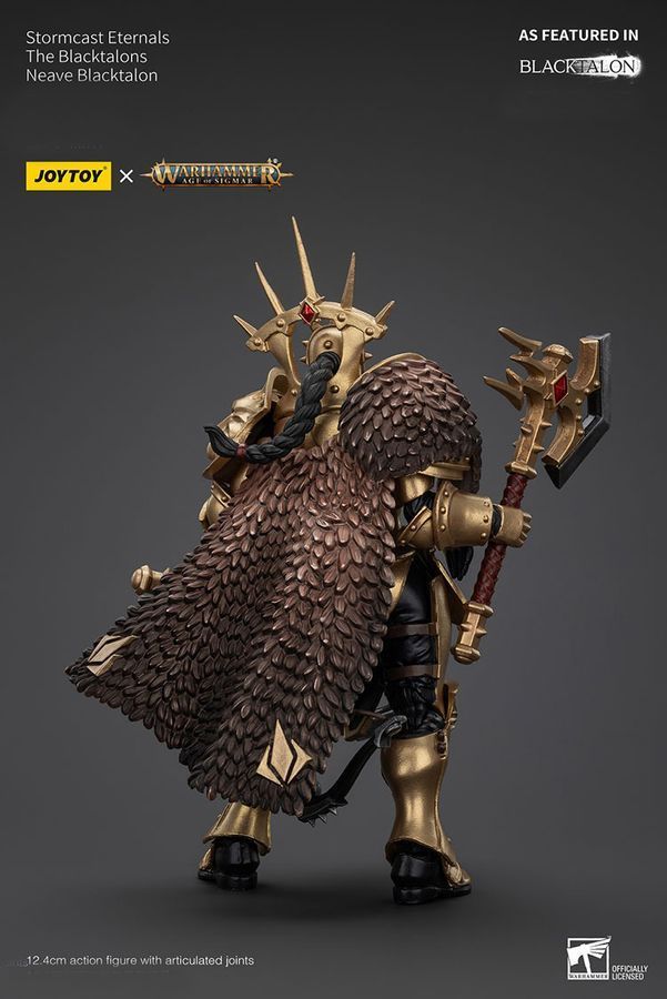 Фигурка из игры Warhammer Age of Sigmar, Вечные Штормкасты Чёрные Когти Нив Блэкталон, JOYTOY, подвижная, 12,4 см (WHR 0216)