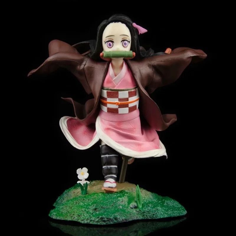 Аниме фигурка Demon Slayer Клинок рассекающий демонов Kamado Nezuko, маленькая Незуко, 13 см (BDD 0149)