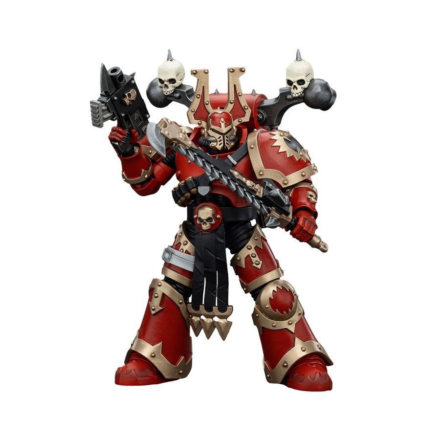 Фігурка з гри Warhammer 40k, Берсерк Пожирачі Світів Кхорн, JOYTOY, рухлива, 12,6 см (WHR 0150)