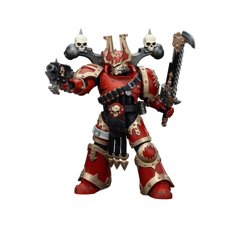 Фігурка з гри Warhammer 40k, Берсерк Пожирачі Світів Кхорн, JOYTOY, рухлива, 12,6 см (WHR 0150)