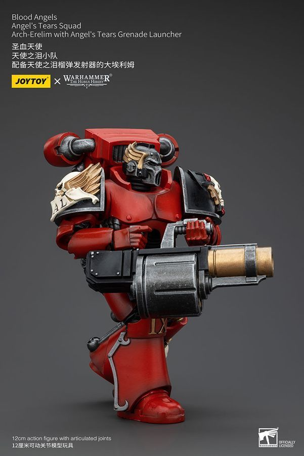 Фігурка з гри Warhammer 40k, Криваві Ангели Загін Сліз Ангела Архі-ерелім з генамером сльози Янгола, JOYTOY, рухома, 12 см (WHR 0112)