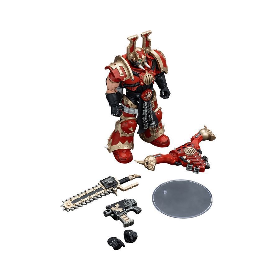 Фігурка з гри Warhammer 40k, Берсерк Пожирачі Світів Кхорн версія 2, JOYTOY, рухлива, 12,6 см (WHR 0151)