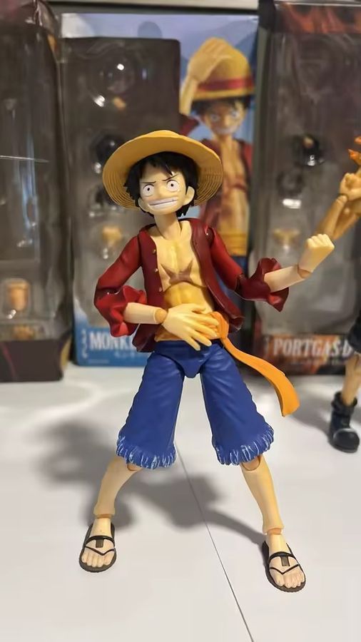 Аниме Фигурка Ван Пис One Piece Luffy Мугивара Луффи, подвижный на шарнирах, 17 см (OP 0162)