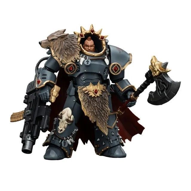 Фигурка из игры Warhammer 40k, Космические Волки Хварл Красный Клинок, JOYTOY, подвижная, 14,2 см (WHR 0113)