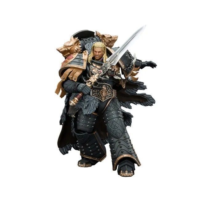 Фигурка из игры Warhammer 40k, Космические Волки Леман Русс Примарх VI легиона, JOYTOY, подвижная, 18 см (WHR 0066)
