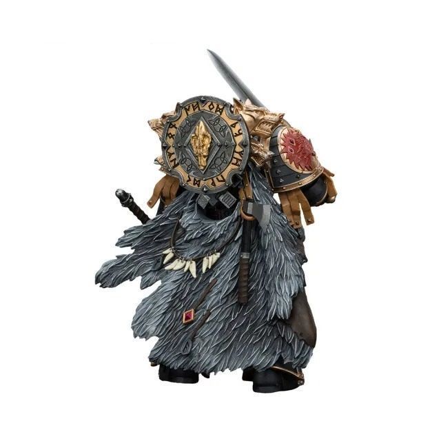 Фигурка из игры Warhammer 40k, Космические Волки Леман Русс Примарх VI легиона, JOYTOY, подвижная, 18 см (WHR 0066)