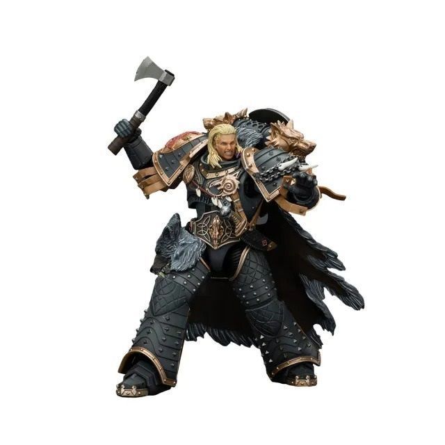 Фигурка из игры Warhammer 40k, Космические Волки Леман Русс Примарх VI легиона, JOYTOY, подвижная, 18 см (WHR 0066)