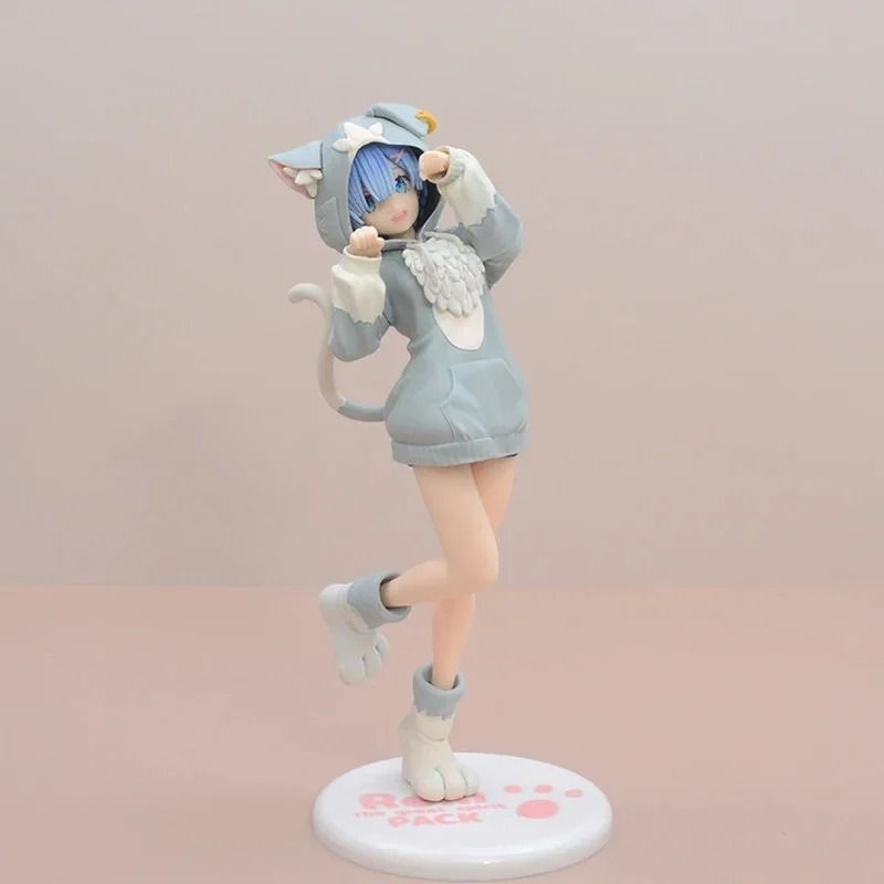 Аніме фігурка ReZero Життя з нуля Rem Рем у піжамці з вушками, 21 см (RZR 0015)