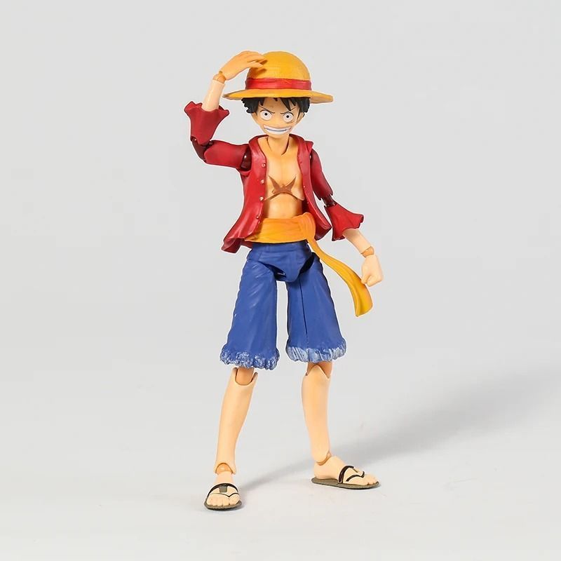 Аниме Фигурка Ван Пис One Piece Luffy Мугивара Луффи, подвижный на шарнирах, 17 см (OP 0162)