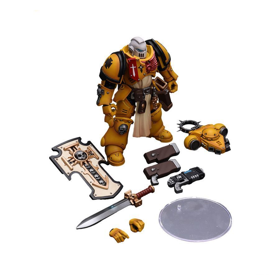 Фигурка из игры Warhammer 40k, Ветеран клинковой стражи Имперских Кулаков, JOYTOY, подвижная, 12,3 см (WHR 0024)