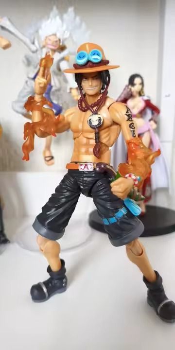 Аниме фигурка One Piece, Ван Пис, Portgas D Ace, Эйс Огненный Кулак, подвижная на шарнирах, 19 cм (OP 0163)