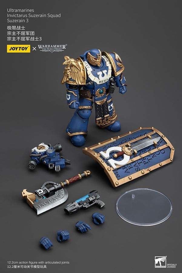 Фігурка з гри Warhammer 40k, Ультрамарини Інвіктарус Загін Повелителів, JOYTOY, рухома, 12,2 см (WHR 0067)