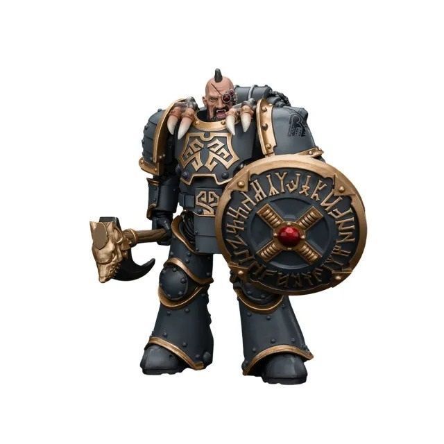 Фигурка из игры Warhammer 40k, Космические Волки Серый убийца Хускарл, JOYTOY, подвижная, 12 см (WHR 0114)
