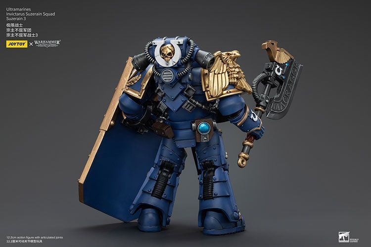 Фігурка з гри Warhammer 40k, Ультрамарини Інвіктарус Загін Повелителів, JOYTOY, рухома, 12,2 см (WHR 0067)