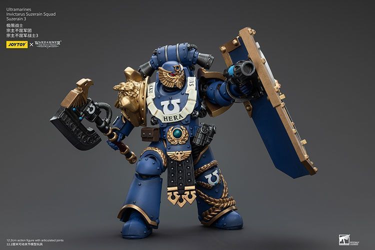 Фігурка з гри Warhammer 40k, Ультрамарини Інвіктарус Загін Повелителів, JOYTOY, рухома, 12,2 см (WHR 0067)