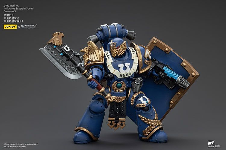 Фігурка з гри Warhammer 40k, Ультрамарини Інвіктарус Загін Повелителів, JOYTOY, рухома, 12,2 см (WHR 0067)