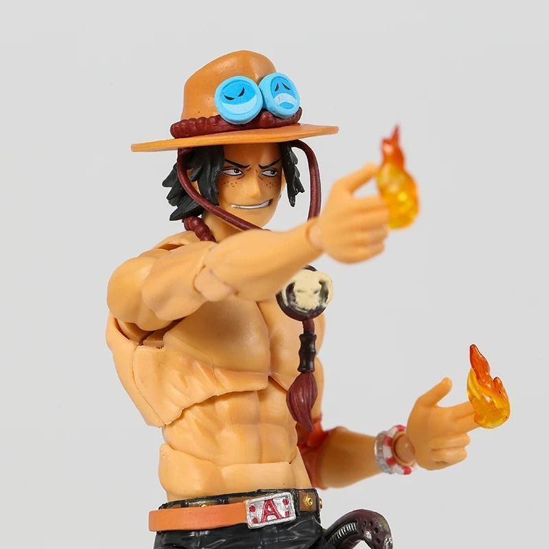 Аниме фигурка One Piece, Ван Пис, Portgas D Ace, Эйс Огненный Кулак, подвижная на шарнирах, 19 cм (OP 0163)