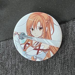 Значок аниме Мастера меча онлайн Sword Art Online, диаметр 58 мм (ZNSAO 0029)