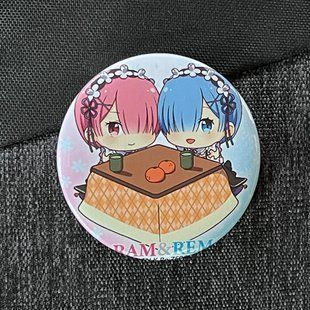 Значок аниме Жизнь с нуля Re:Zero, диаметр 58 мм (ZNRZR 0003)