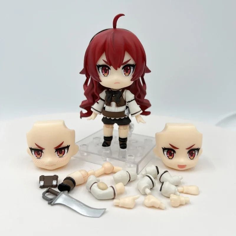 Аниме фигурка нендороид Mushoku Tensei Реинкарнация безработного, Eris Greyrat Эрис Грейрат, подвижная, 10 см (MUS 0004)