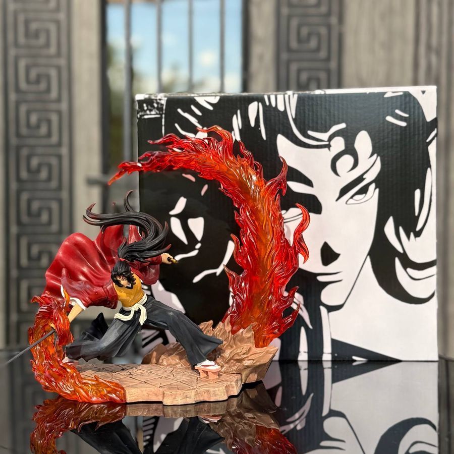 Аниме фигурка Demon Slayer Клинок рассекающий демонов Tsugikuni Yoriichi, Ериичи Цугикуни, с подсветкой, 22 см (BDD 0121)