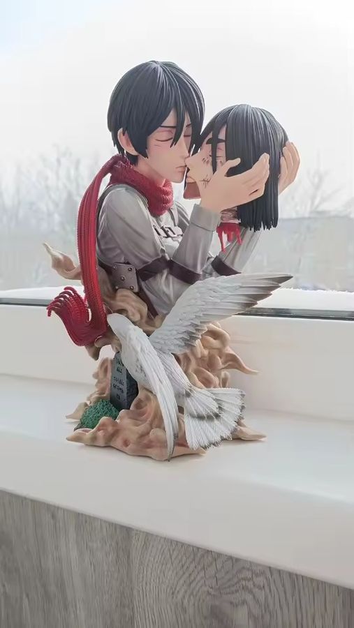 Аниме фигурка Атака титанов Attack on Titan Mikasa Ackerman, Микаса Аккерман прощание с Эреном, 22 см (AT 0032)