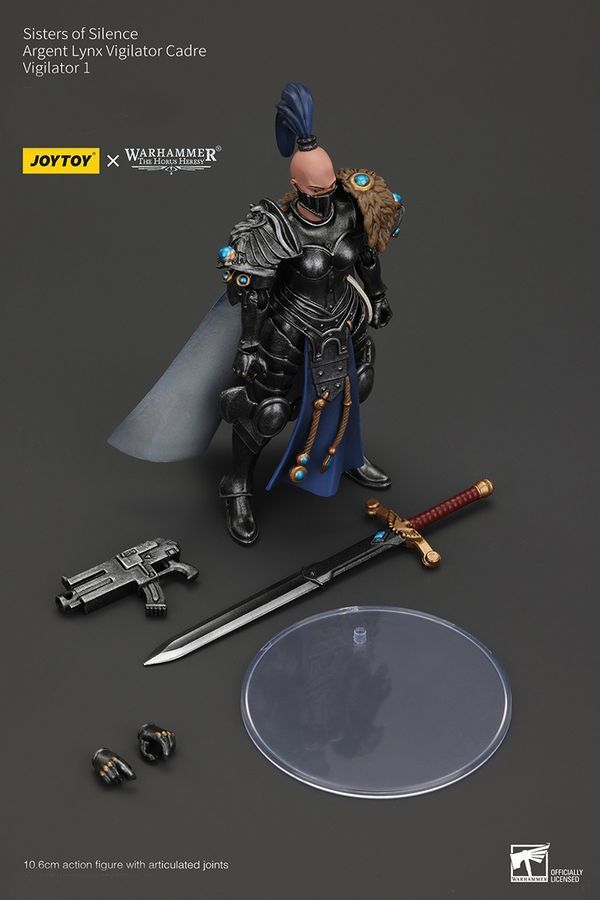 Фігурка з гри Warhammer 40k, Сестри Тиші, Арджент Лінкс, Пильна, JOYTOY, рухлива, 10,6 см (WHR 0221)