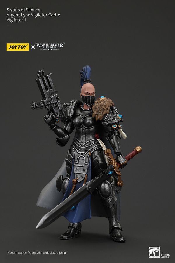 Фігурка з гри Warhammer 40k, Сестри Тиші, Арджент Лінкс, Пильна, JOYTOY, рухлива, 10,6 см (WHR 0221)