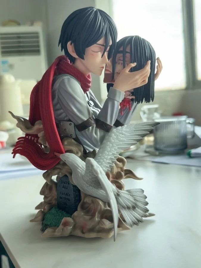 Аниме фигурка Атака титанов Attack on Titan Mikasa Ackerman, Микаса Аккерман прощание с Эреном, 22 см (AT 0032)