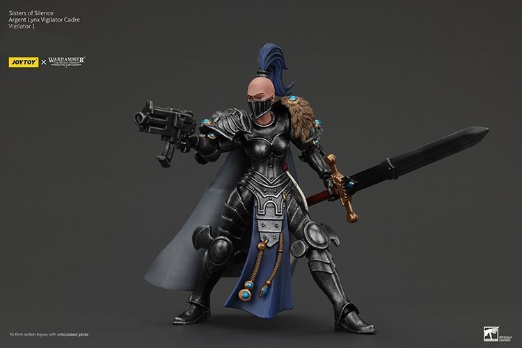 Фігурка з гри Warhammer 40k, Сестри Тиші, Арджент Лінкс, Пильна, JOYTOY, рухлива, 10,6 см (WHR 0221)