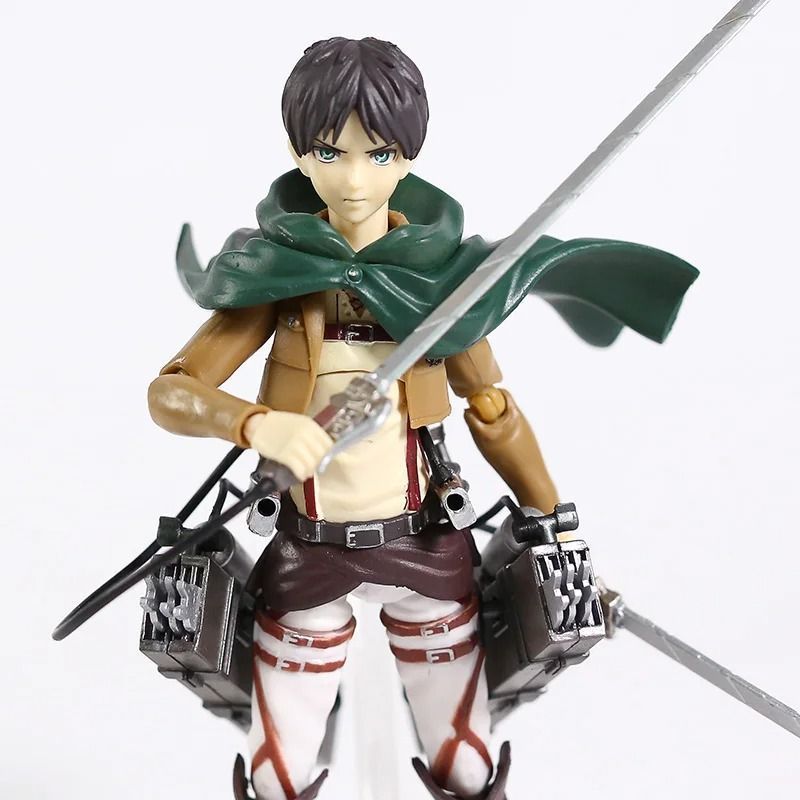 Аниме фигурка Атака титанов Attack on Titan Eren Jaeger, Эрен Йегер, фигма 207, 15 см (AT 0001)