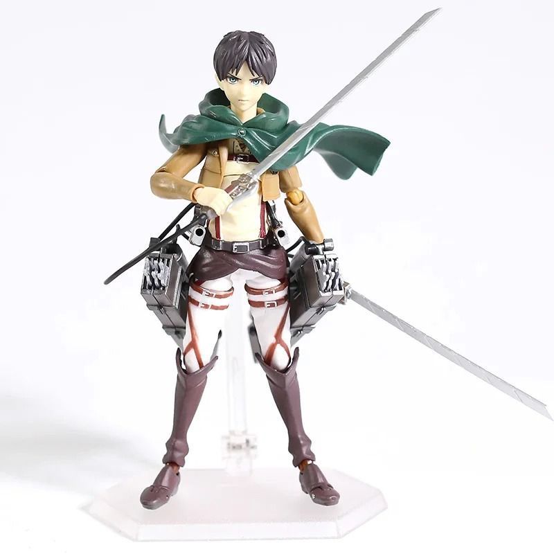 Аниме фигурка Атака титанов Attack on Titan Eren Jaeger, Эрен Йегер, фигма 207, 15 см (AT 0001)
