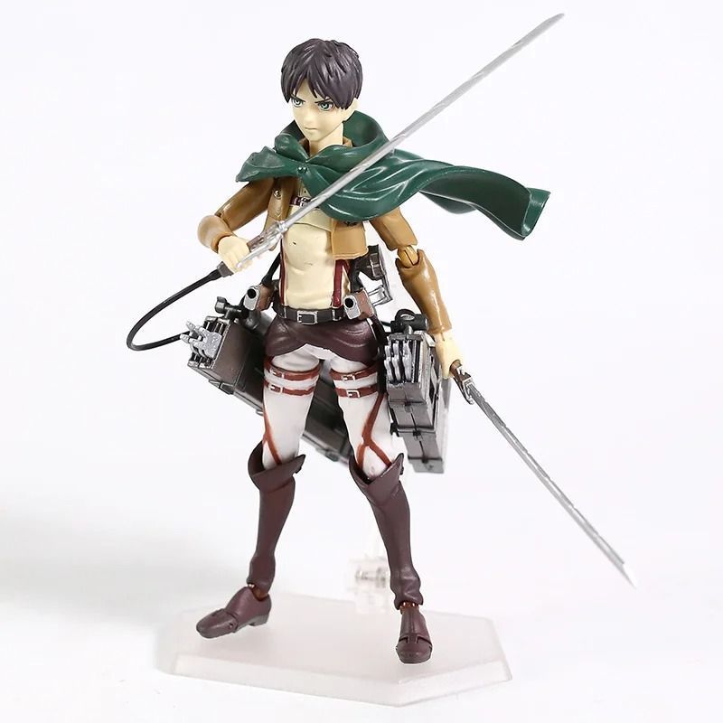 Аниме фигурка Атака титанов Attack on Titan Eren Jaeger, Эрен Йегер, фигма 207, 15 см (AT 0001)