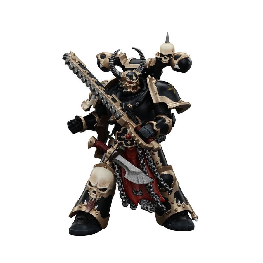 Фигурка из игры Warhammer 40k, Космодесантники Хаоса избранный Чёрного Легиона с Комби-мельтой, JOYTOY, подвижная, 12,6 см (WHR 0155)