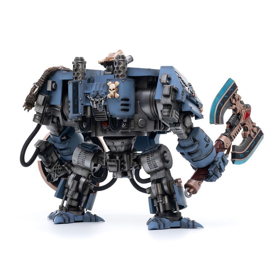 Фигурка из игры Warhammer 40k, Космические Десантники, Космические Волки, Почтенный Дредноут Брат Хвор, JOYTOY, подвижная, 20 см (WHR 0027)