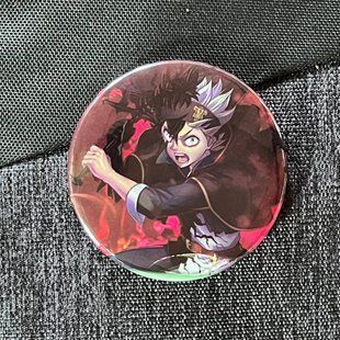 Значок аниме Черный Клевер Black Clover, диаметр 58 мм (ZNBLC 0016)