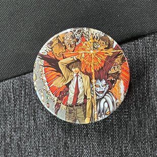 Значок аниме Тетрадь смерти Death Note, диаметр 58 мм (ZNDNA 0013)