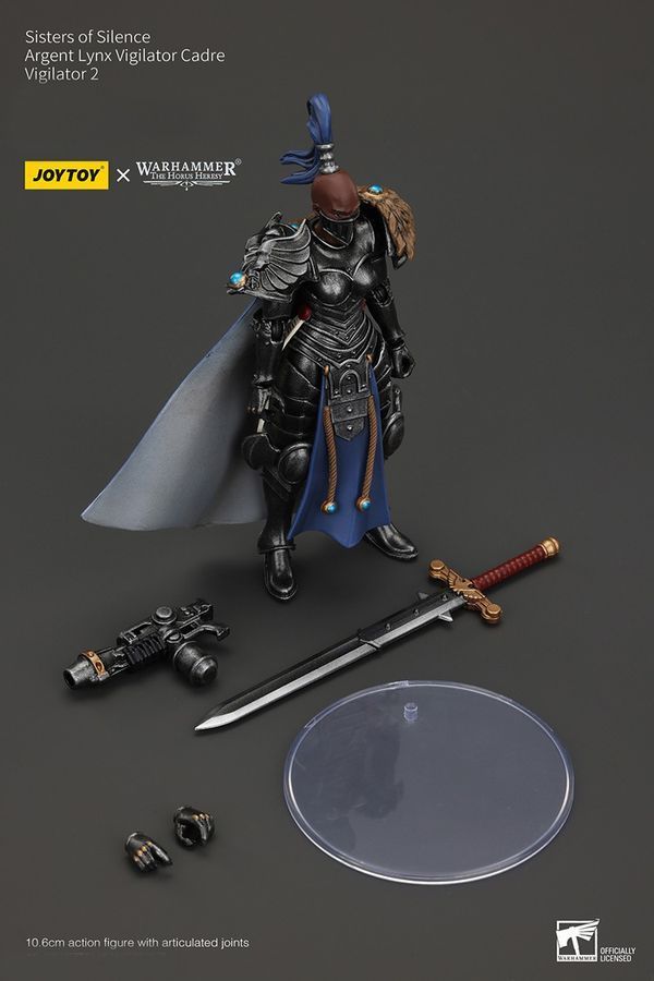 Фигурка из игры Warhammer 40k, Сестры Тишины, Арджент Линкс, Виджилатор, JOYTOY, подвижная, 10,6 см (WHR 0222)